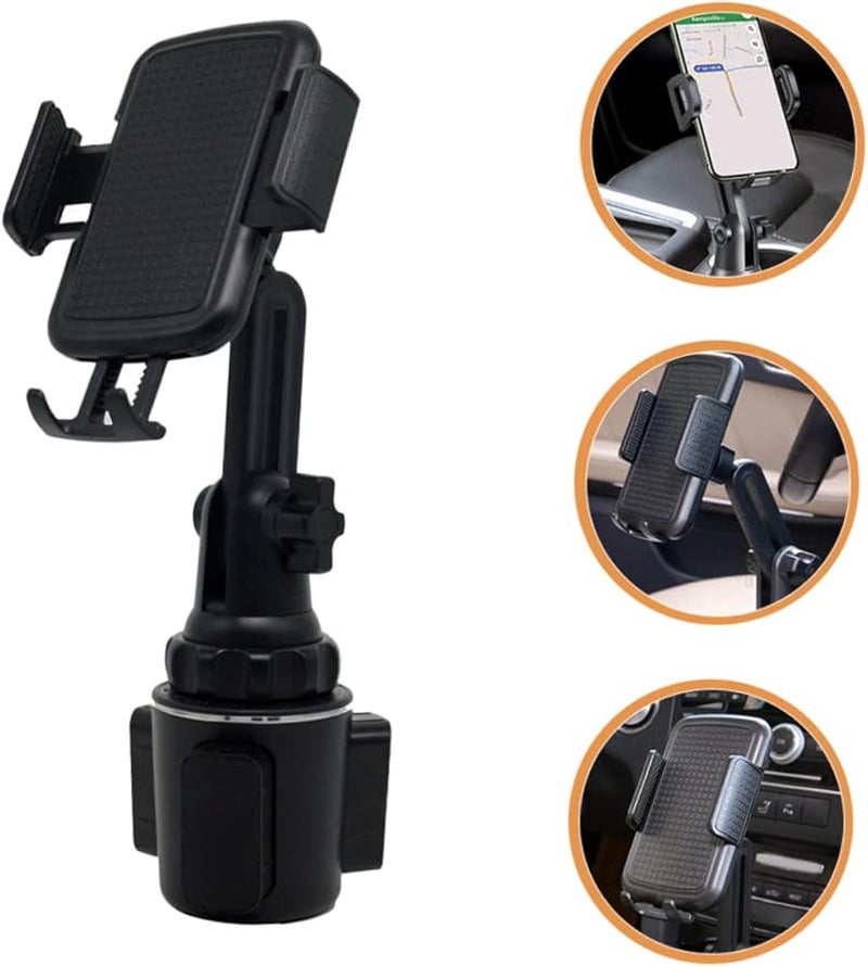 Universal Car Cup Holder Phone Mount Adjustable Base Compatible All Smartphones - Image 4